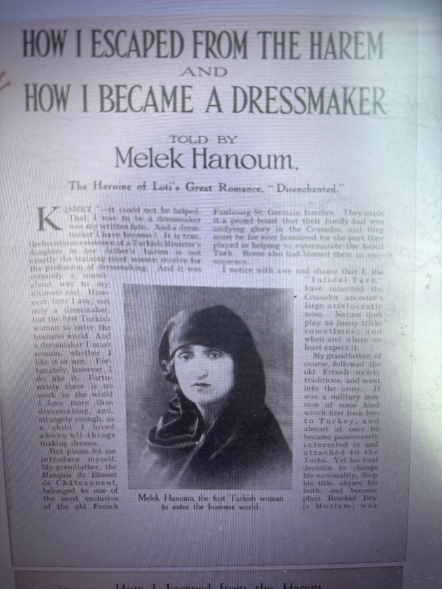 How I became a Dressmaker