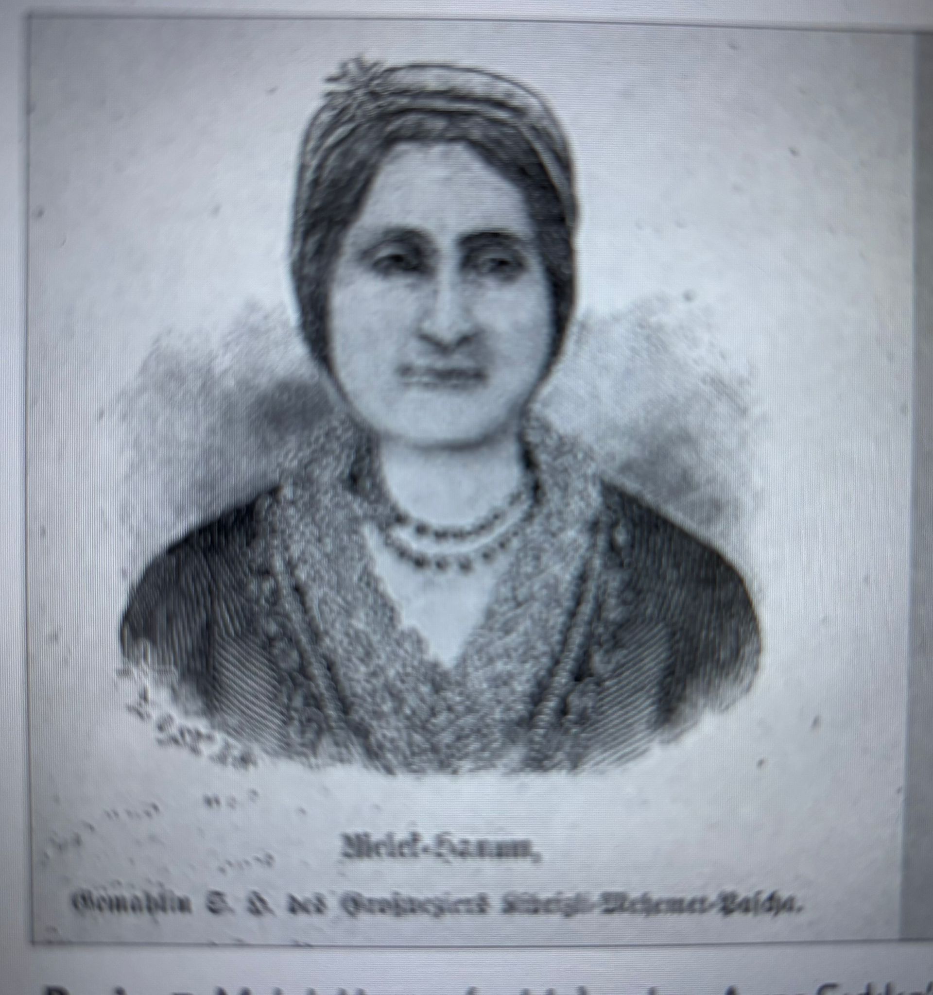 Emine Melek Hanım ( Kıbrıslı Mehmet Paşa'nın Eşi) 